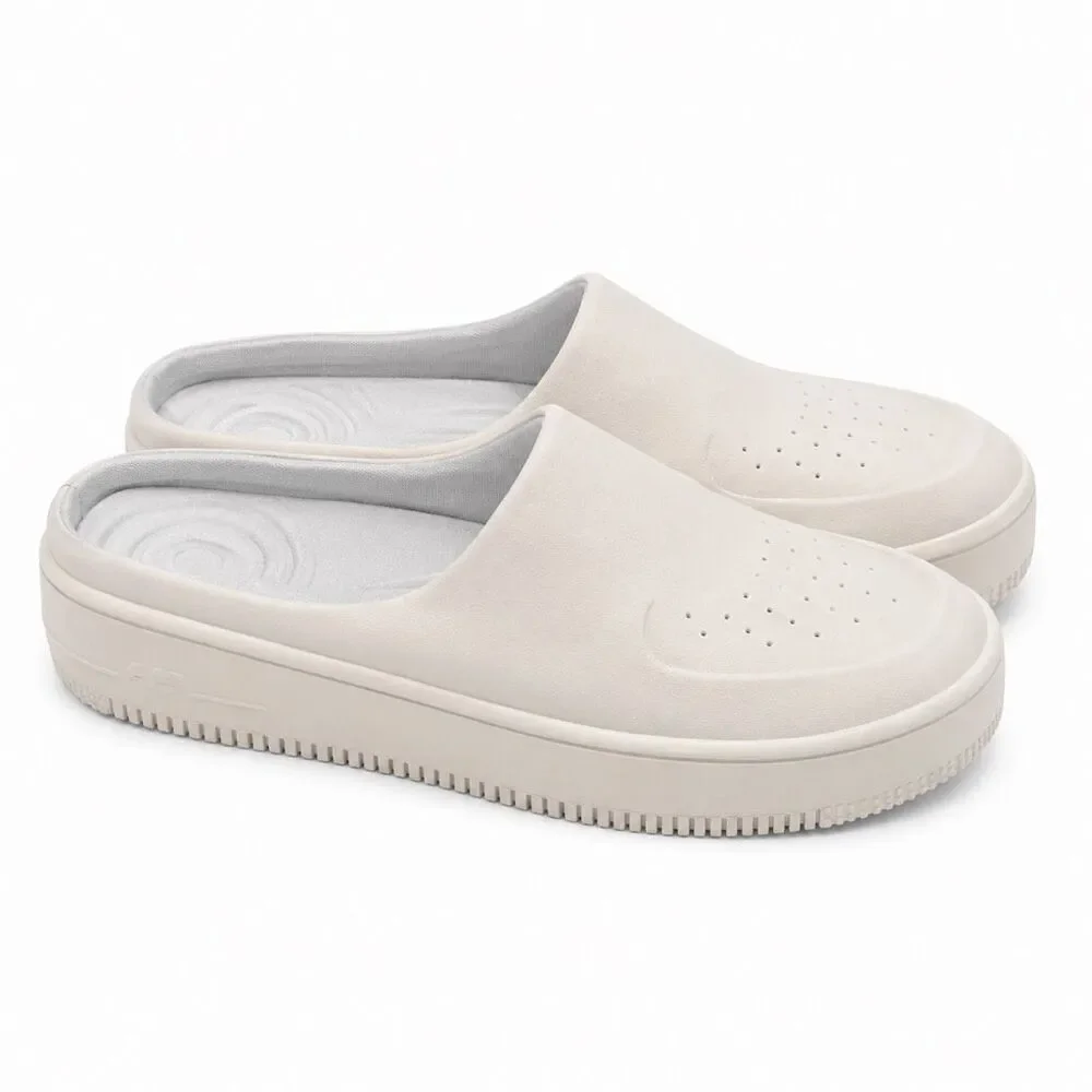 Nike Air Force 1 Lover XX Mule Platform Clog Slip On Shoes Womens 7.5 Ivory